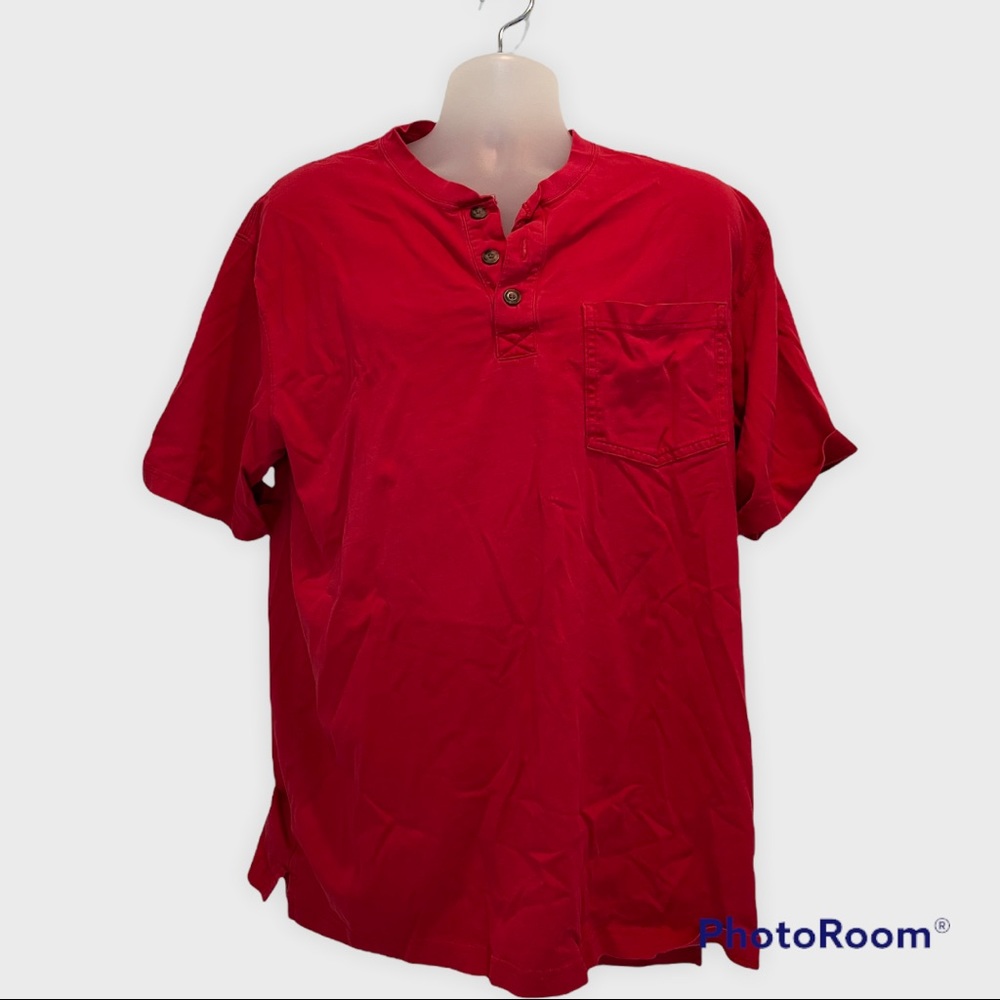 Duluth Trading Co Mens Red Shirt Size Large
